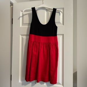 Express black and red dress